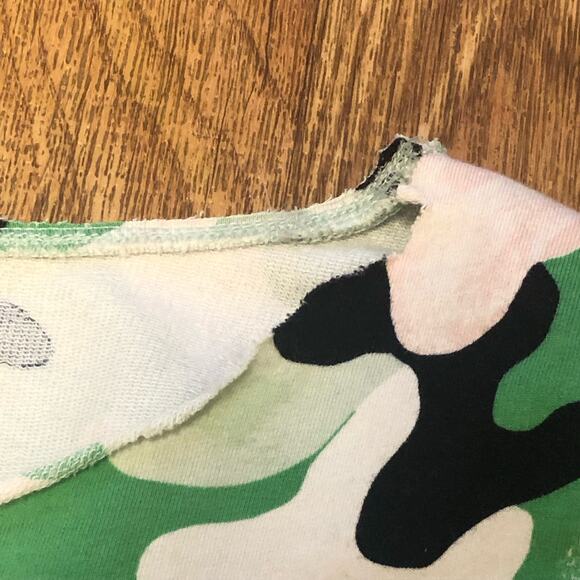 Nordstrom Open Edit Green Pink Black Astract Camo Muscle Tank Top Size XS - Picture 11 of 11